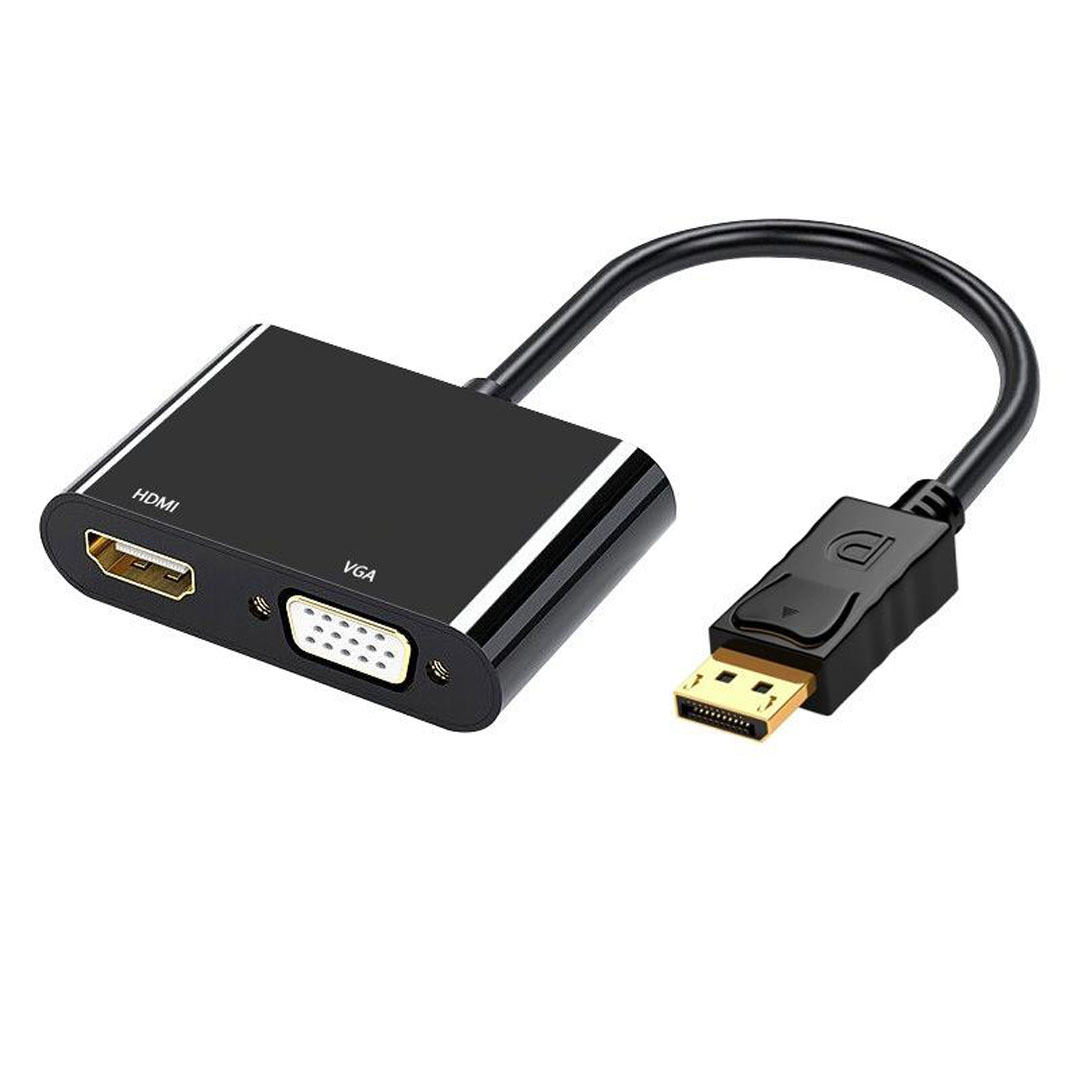 وصلة DP to HDMI + VGA