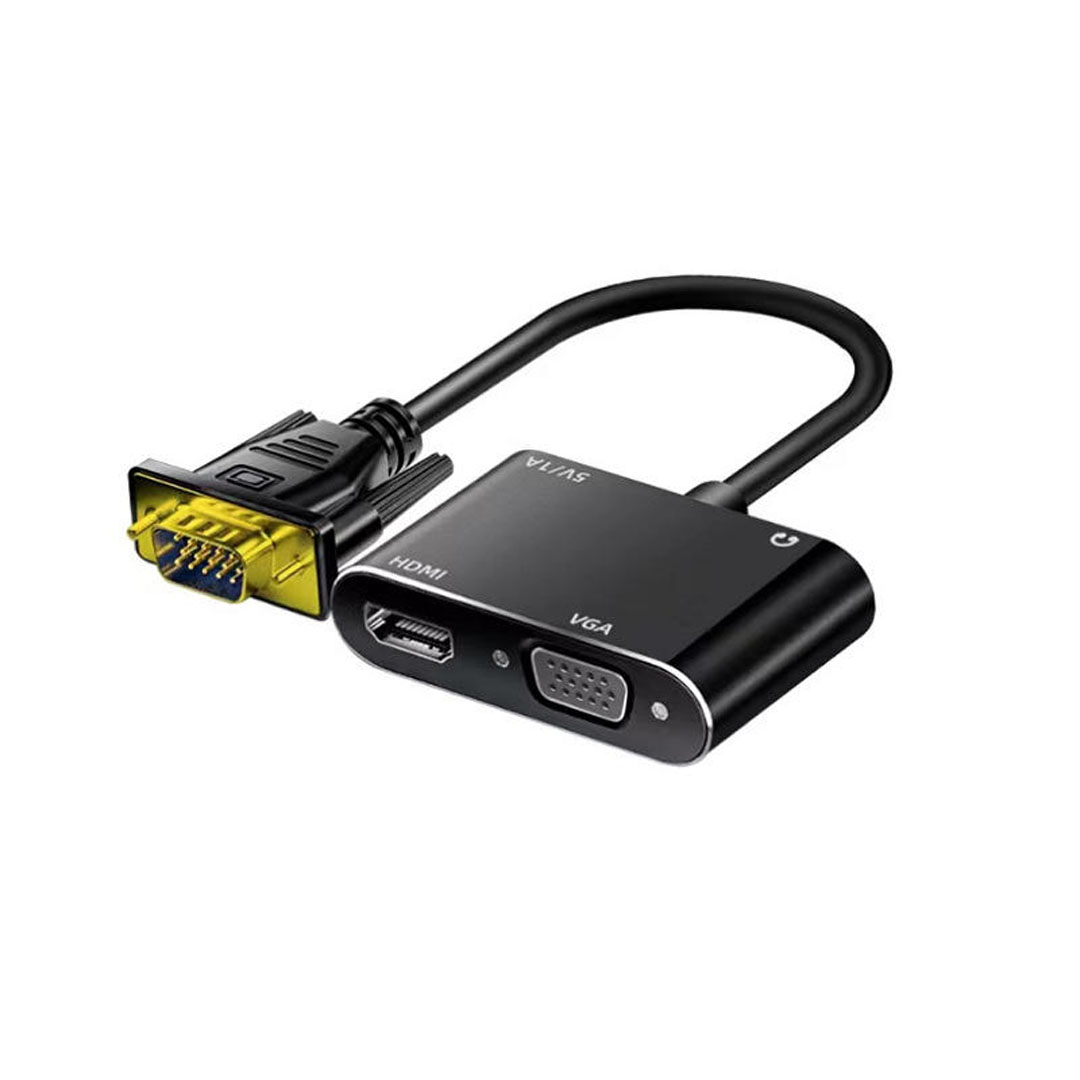 تحويلة من VGA الى HDMI + VGA