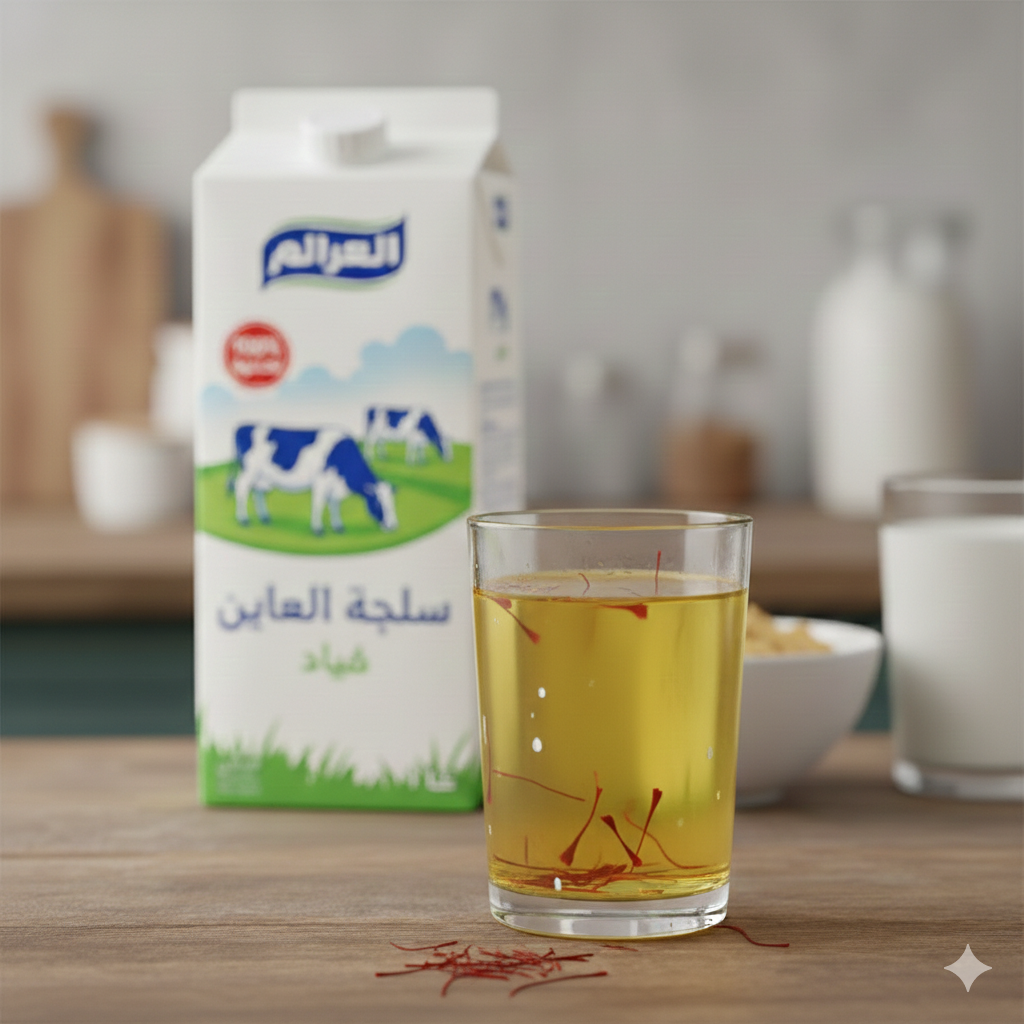 حليب زعفران