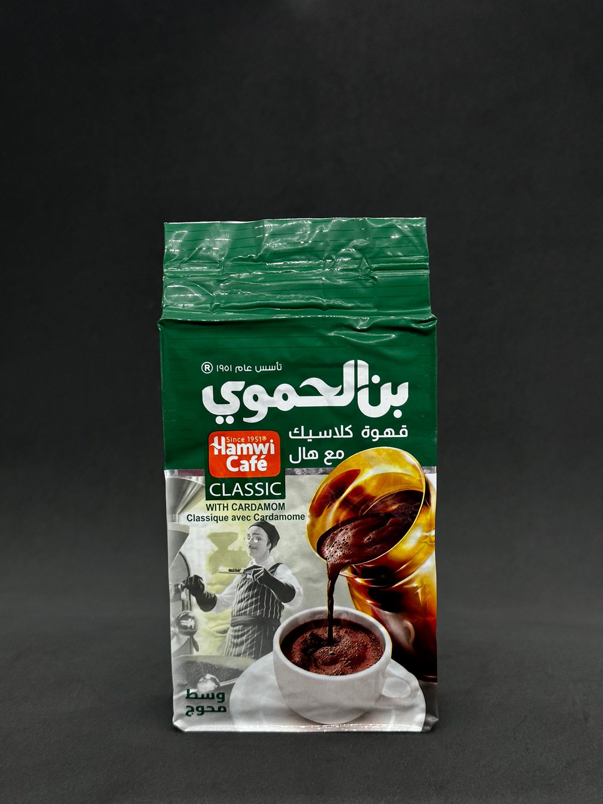 قاوةي بن حموي كةسك 180 غرام*12عدد