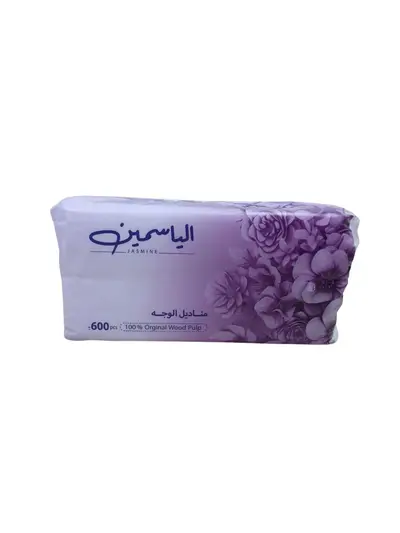 مناديل الوجه الياسمين 600 سحبة