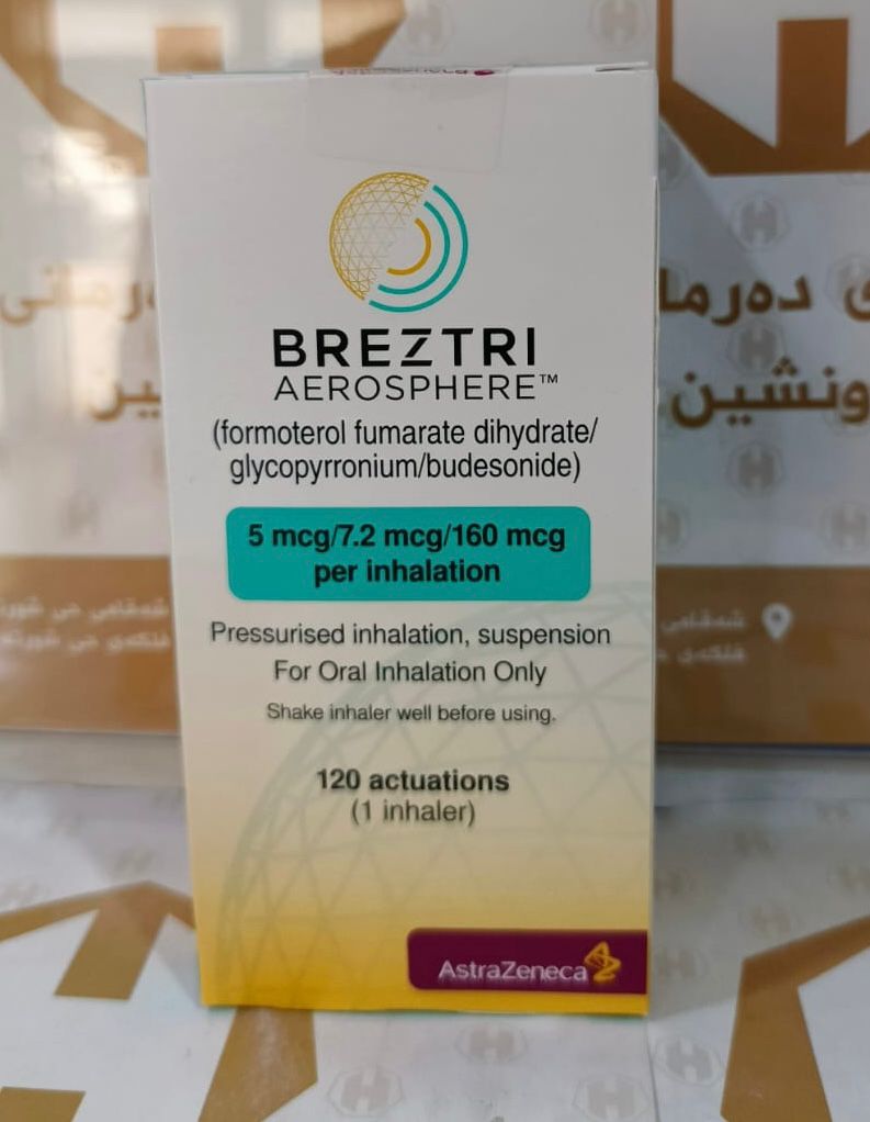 BREZTRI 160/7.2/5 MG INHALER
