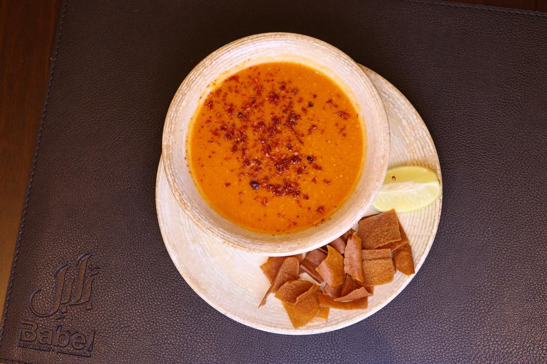 شوربة جمبرى الحارة