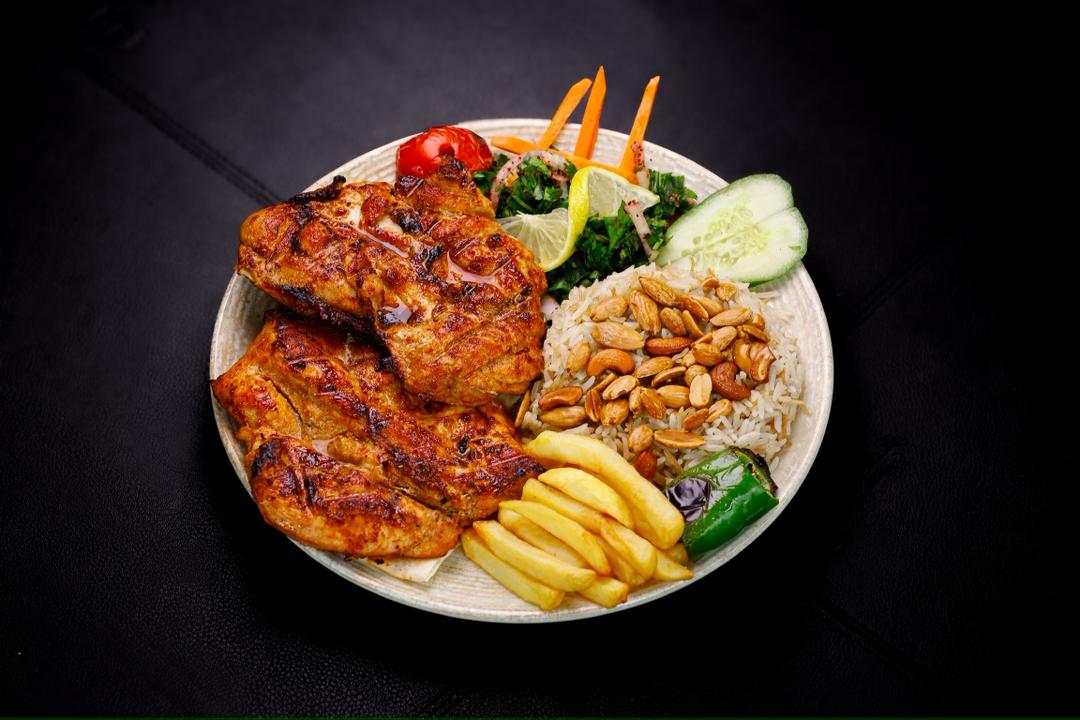 نصف دجاج مسحب