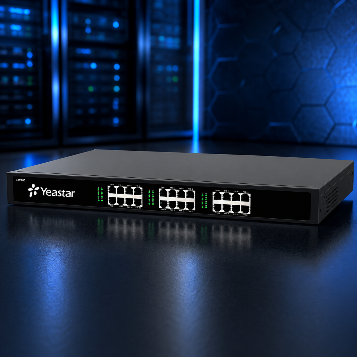 بوابة Yeastar TA2400 FXS VoIP بـ 24 منفذ