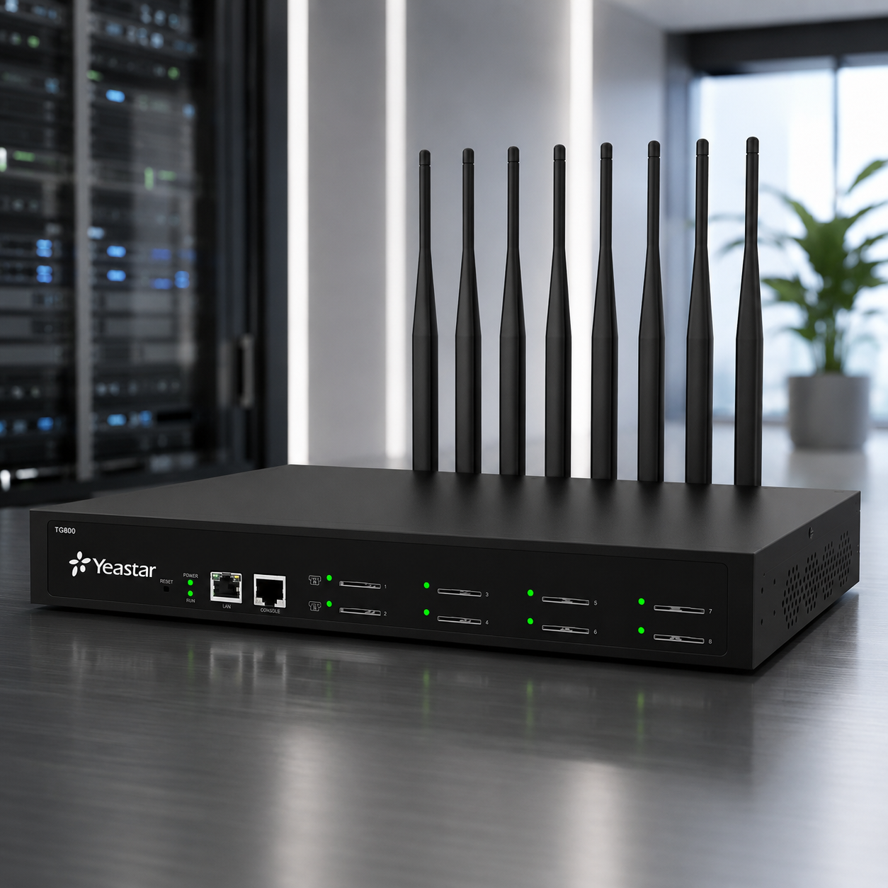 بوابة Yeastar TG800 GSM VoIP بثماني قنوات