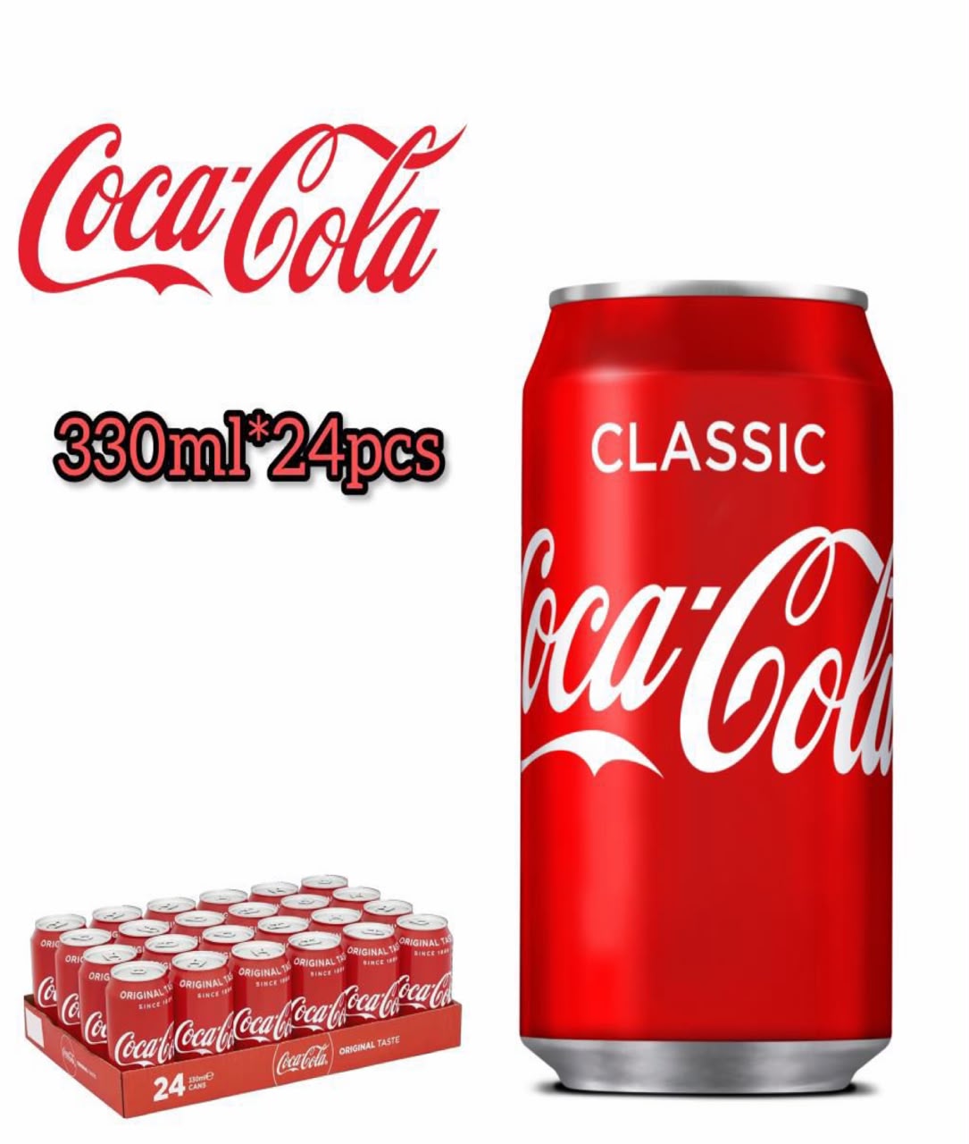 کۆلای ئۆرجیناڵی ئەوروپی 330 مل * 24 عدد