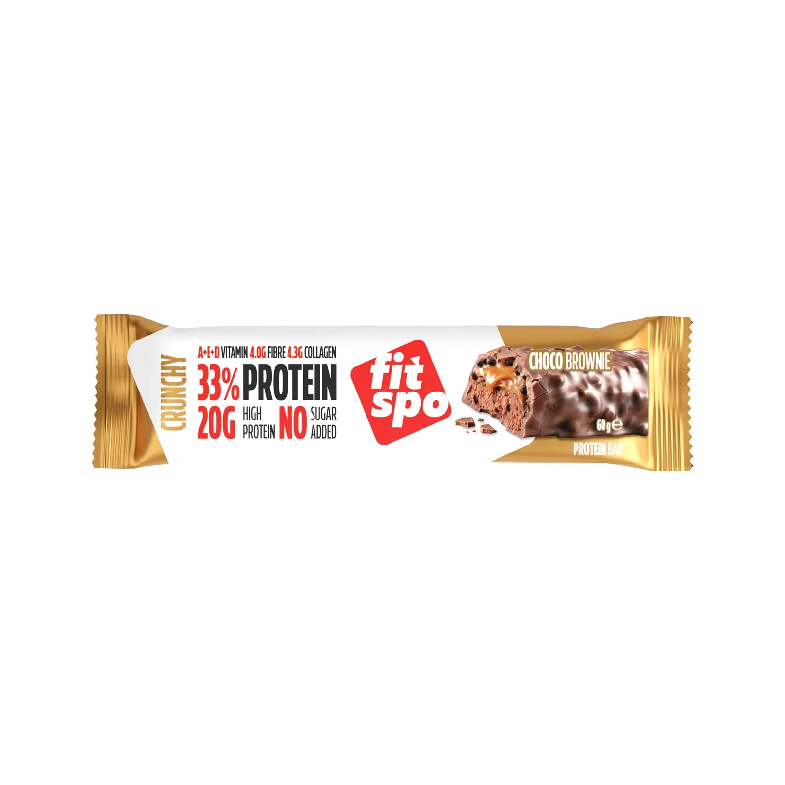 FIT SPO PROTEIN CHOCO BROWNIE CRUNCHY 60G *12 ADD