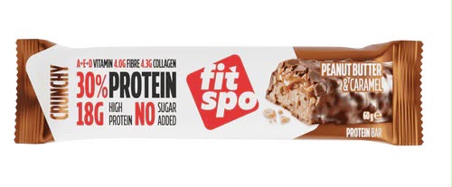FIT SPO PROTEIN PEANUT BUTTER & CARAMEL 60G *12 ADD