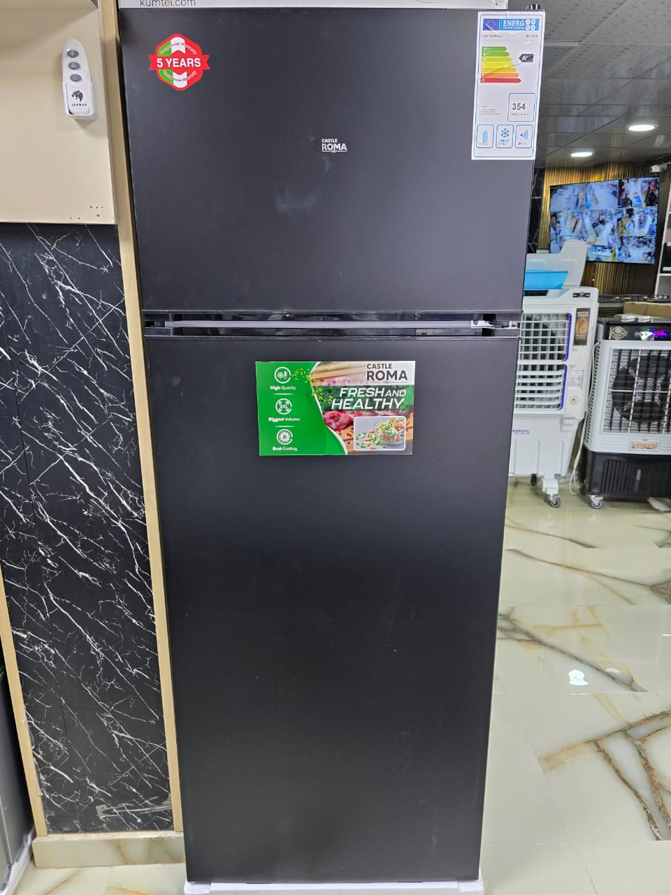 براد روما470لتر اسود 24قدم