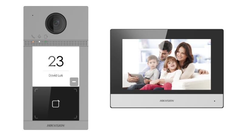 DS-KIS604-P IP IP video intercom kit for villa or house, only one call button With Card reader