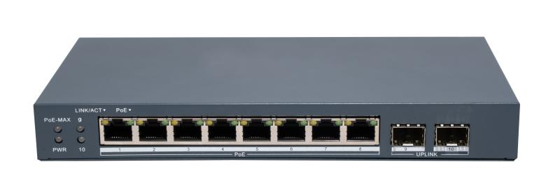 HIKVISION 8 Port Gigabit Smart POE Switch 2sfp