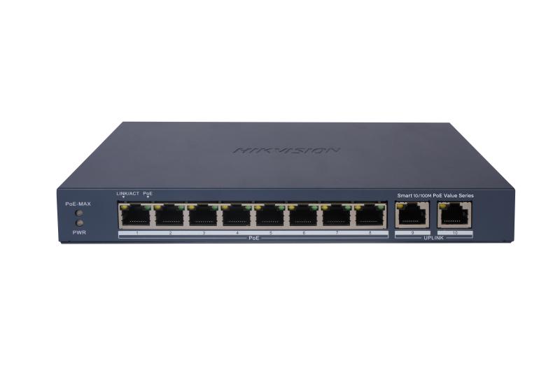 HIKVISION Smart POE Switch 8-Port Fast Ethernet