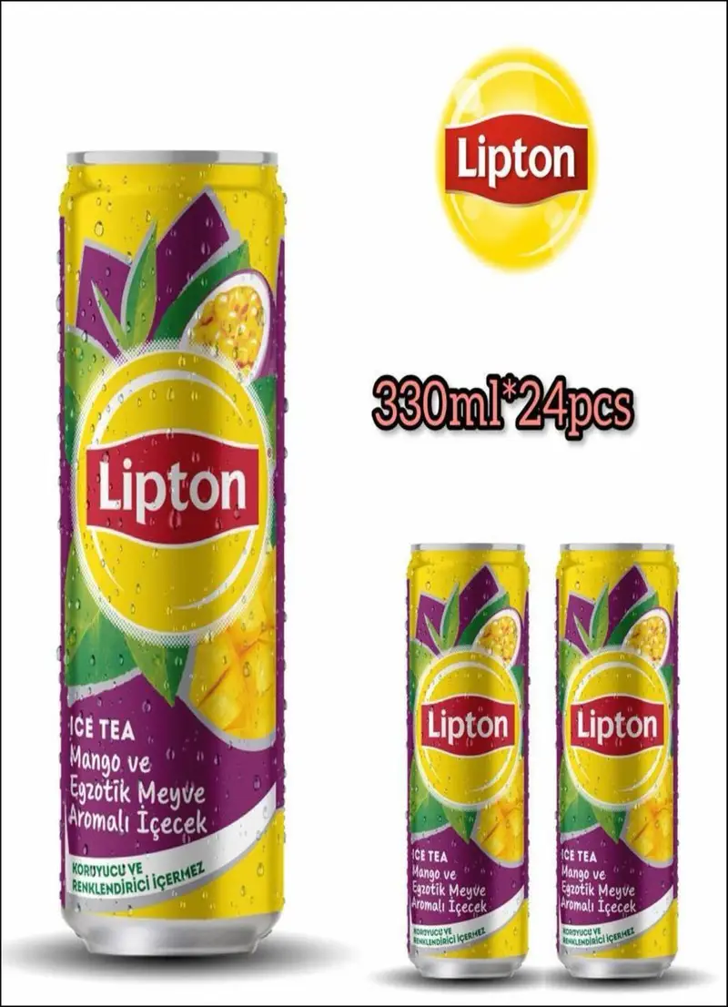 جای لیپتۆن مانگۆ 330 مل * 24 عدد
