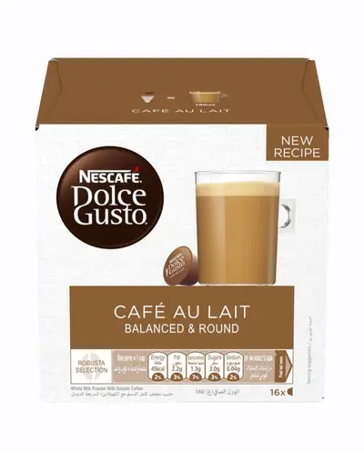 DOLCE GUSTOCAFE AU LAIT BALANCED & ROUND 160G *3 ADD
