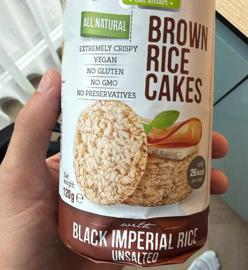BROWN RICE CAKES black imperial rice 120G * 12 ADD