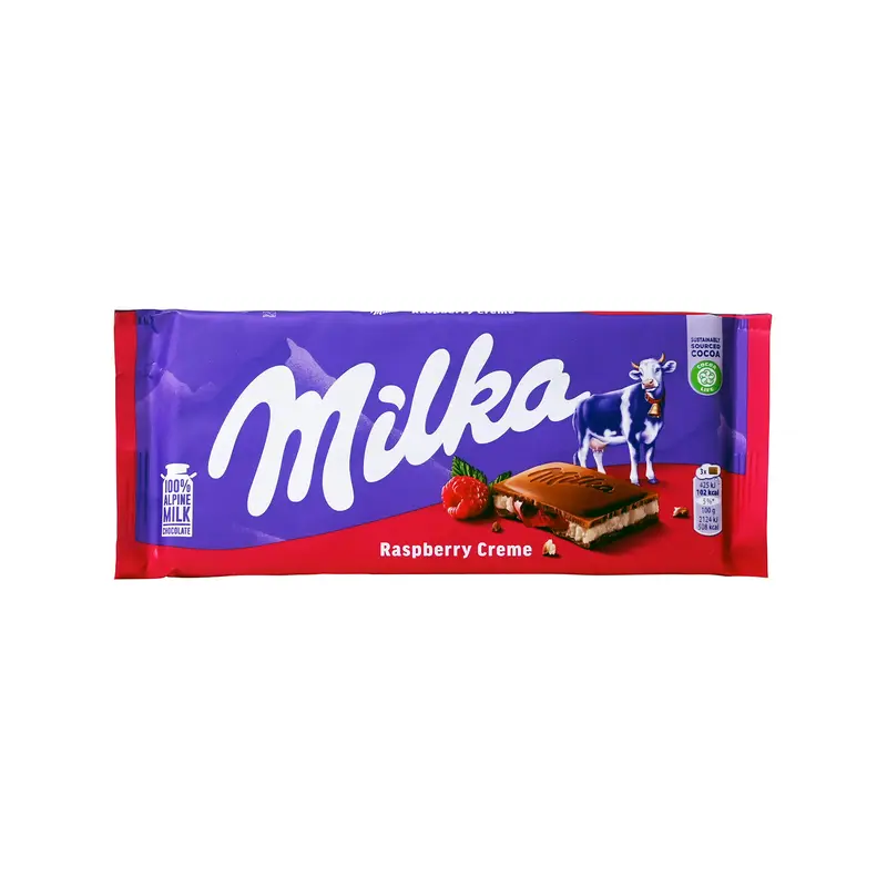مێلکا نەستەلە ڕاسبێری کرێم 100 غرام *  25 عدد