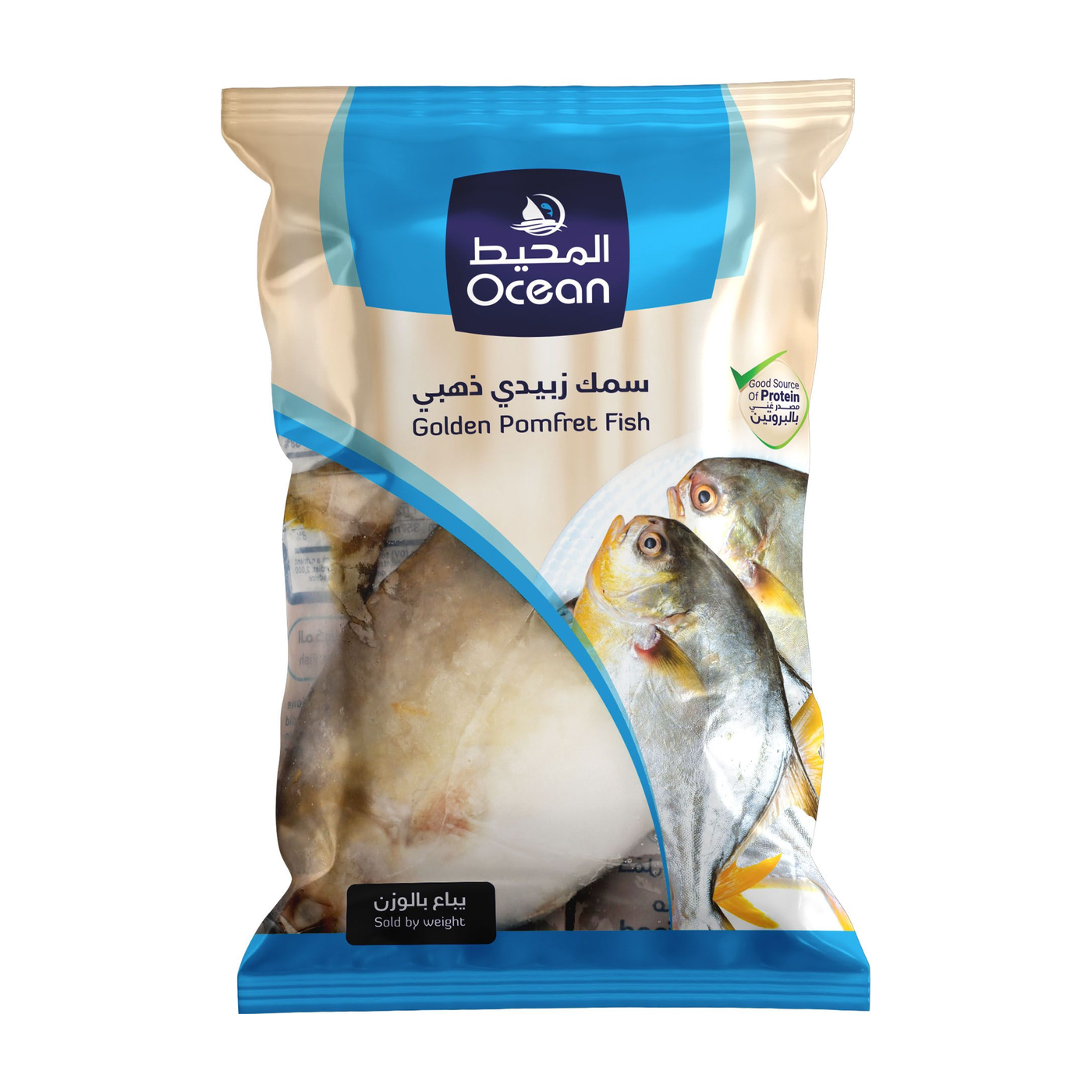 Whole Golden pomfret fish Ocean