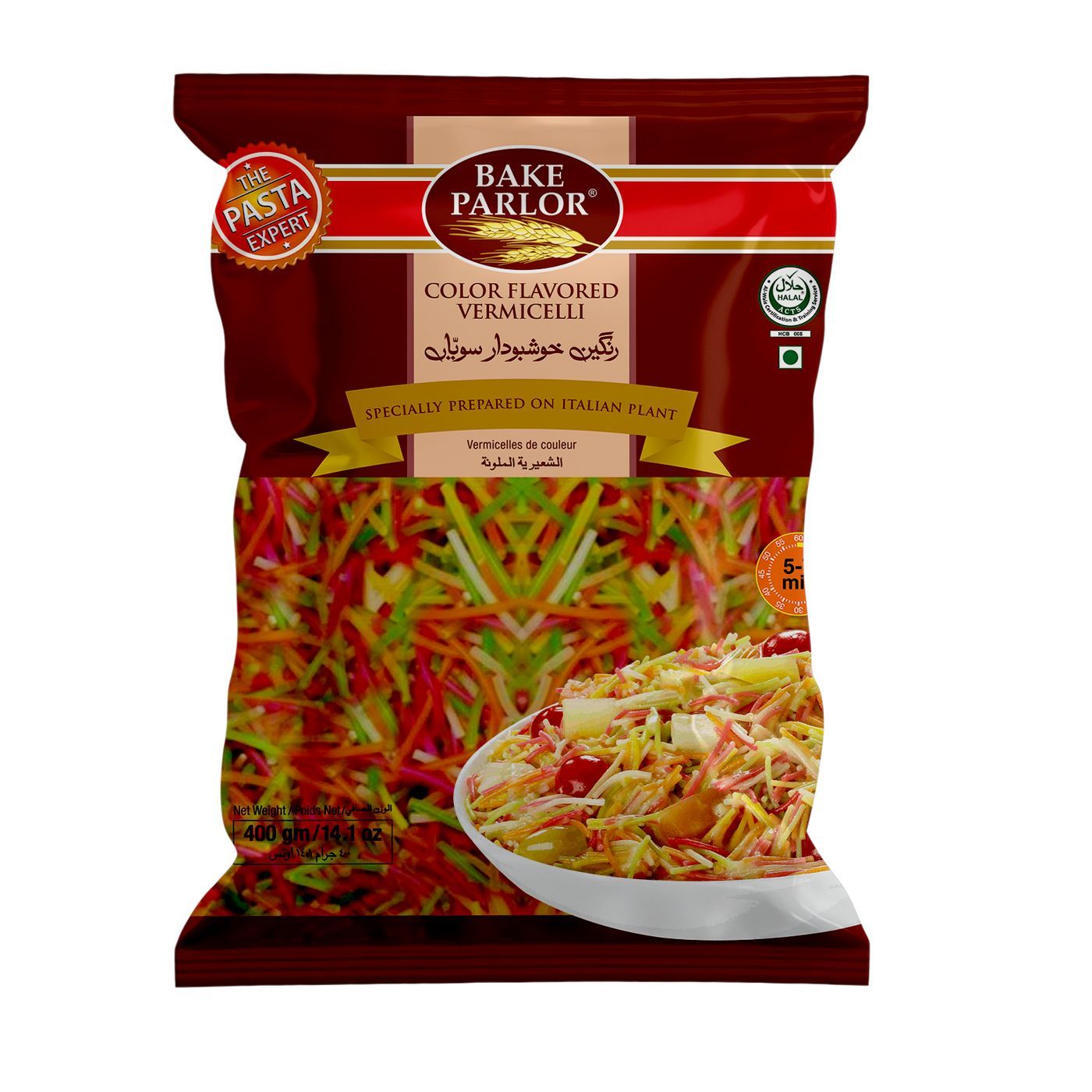 Bake Parlor شعرية ملون 400 غم