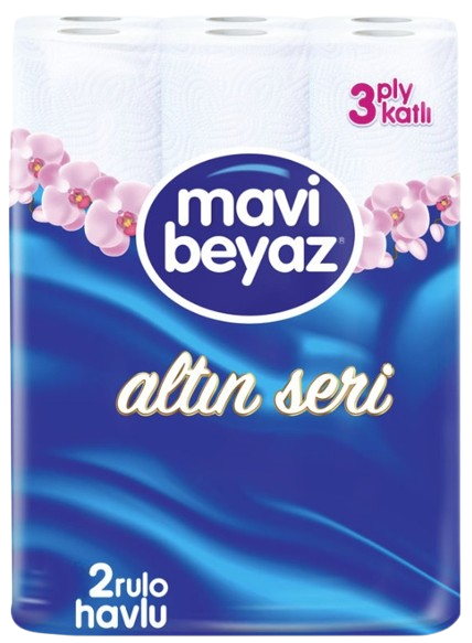 Mavi Beyaz 3ply kitchen rolls x2