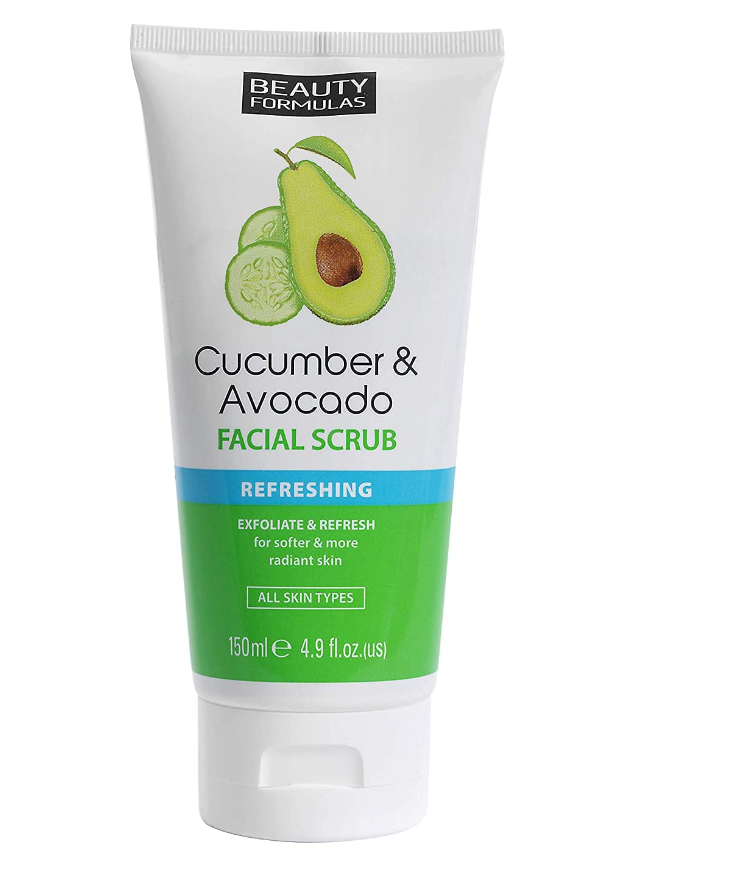 BEAUTY FORMULAS FACE SCRUB CUCUMBER +AVOCADO150 ML