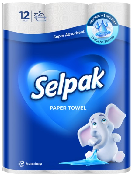 Selpak paper towel كلينسى متبغ 12 رؤل