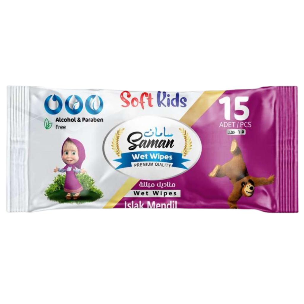 saman soft kids wet wipes 15pcs