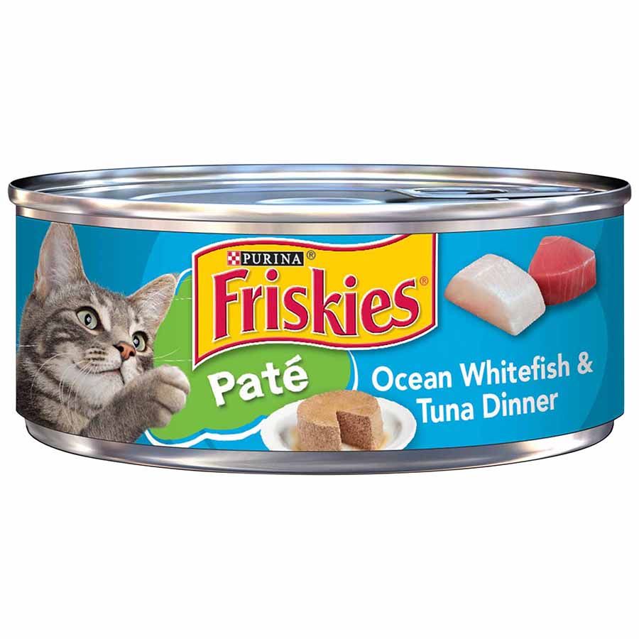 FRISKIES PATE OCEAN WHITFISH & TUNA DINNER 156g