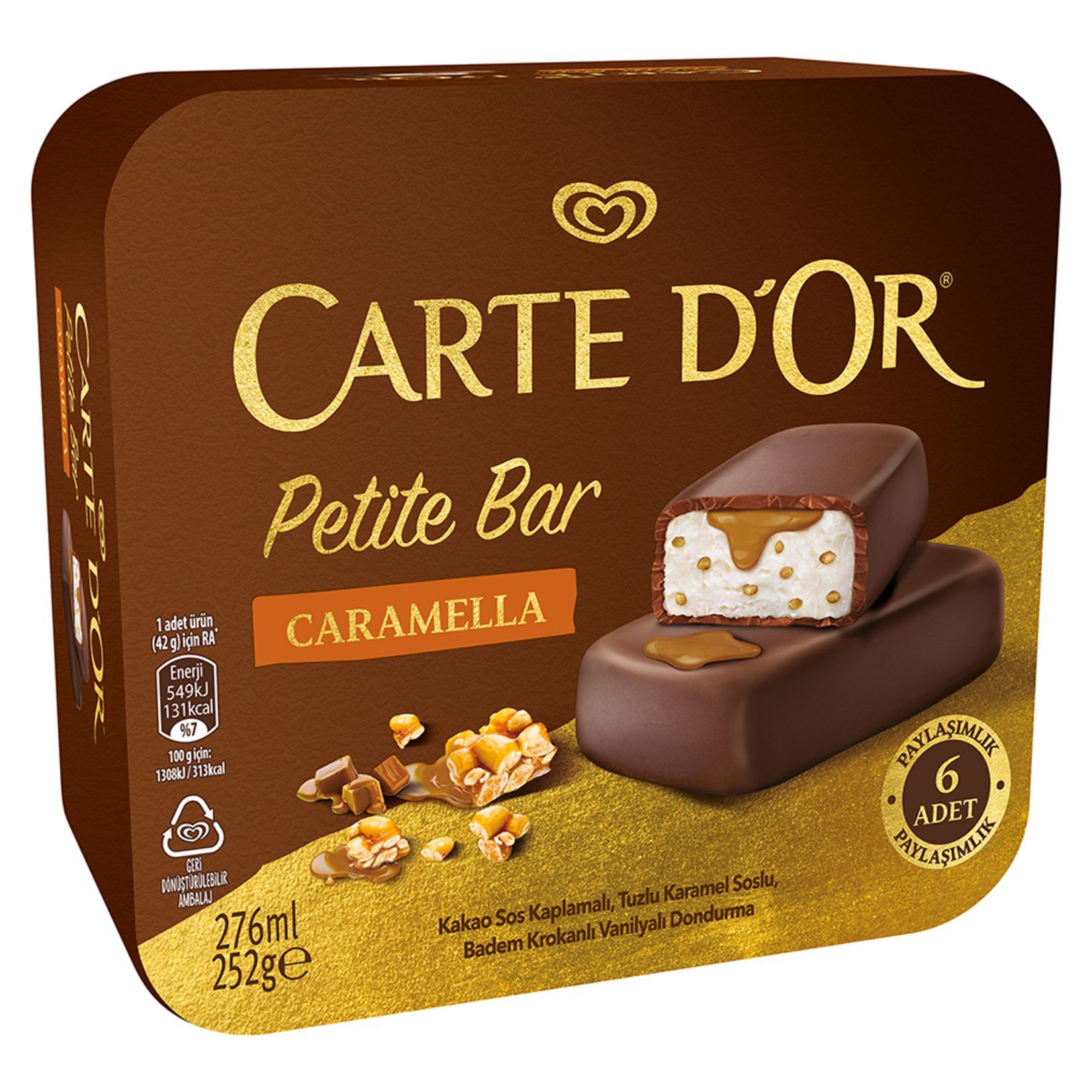 Carte Dor Caramel bar set *6