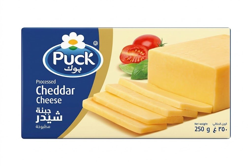 PUCK cheddar cheese packets 250G