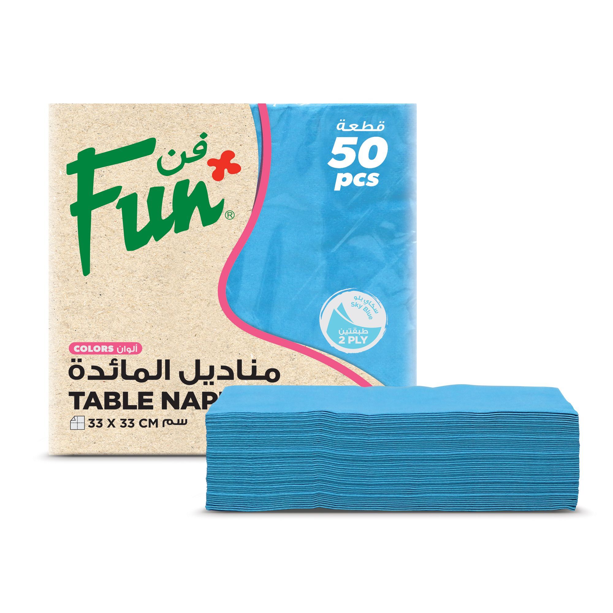 FUN كلينكس طةورة 33*33 عدد 50