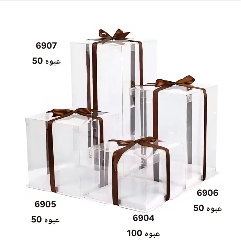 علب تركيب شفاف مربع كبير جدآ 6907-2