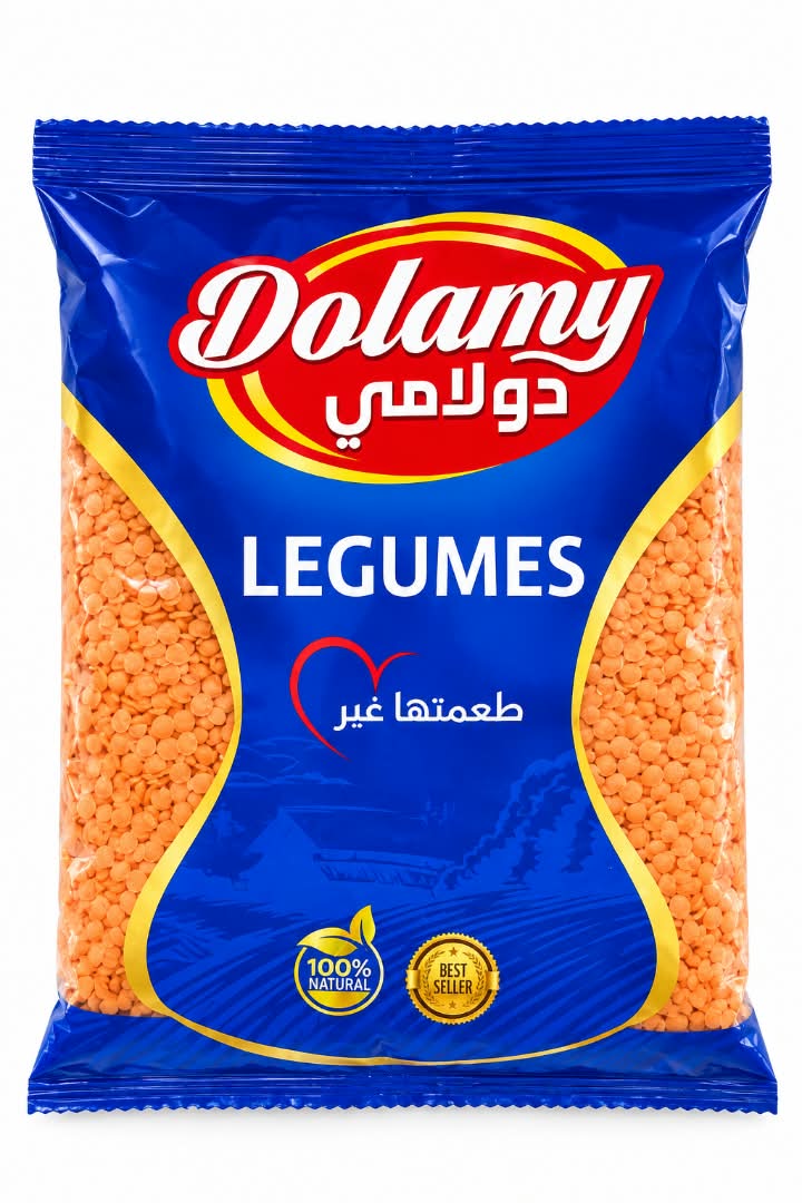 دولامي عدس مجروش 1كغ