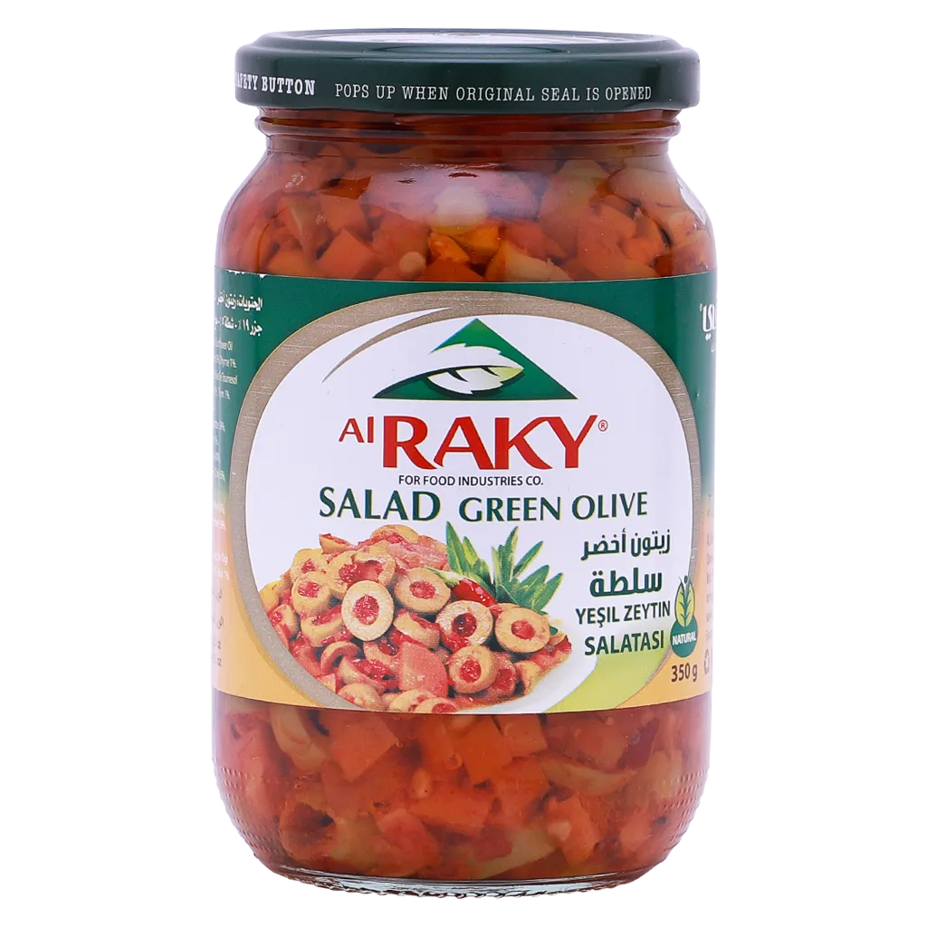 زيتون اخضر سلطة 370 غرام-الراقي