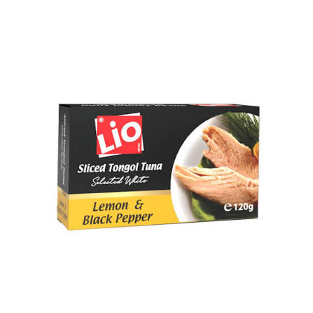 علبة تونا تونغول فلفل وليمون 120 غ- ليو