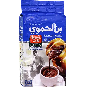 بن الحموي قهوة مع هال اكسترا ازرق 500غ