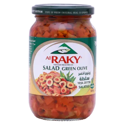 زيتون اخضر سلطة 370 غرام-الراقي