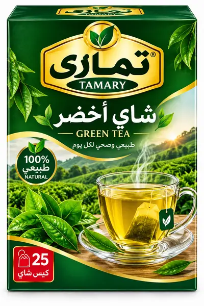 شاي تمارى أخضر 25 ظرف