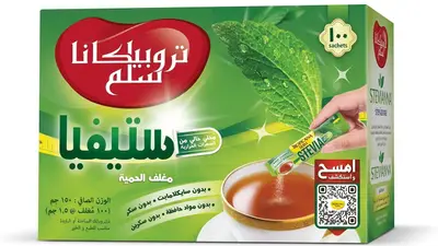شاي ستيفيا دايت 100 ظرف - 1.5 غ