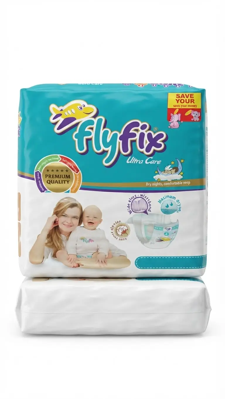 حفاضات اطفال فلاي فاكس قياس 6- 16قطعة- FLY FIX