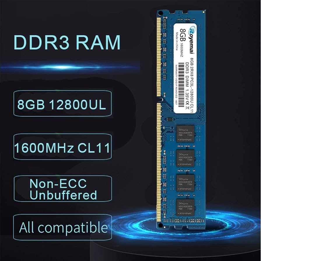 RAM DDR3, DDR3L 8GB PC Desktop