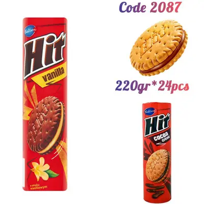 بسكويت هيت فانيلا  220غم *24عدد