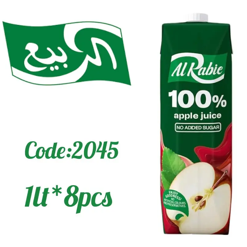 عصير الربيع طبيعى التفاح 1000مل*8عدد