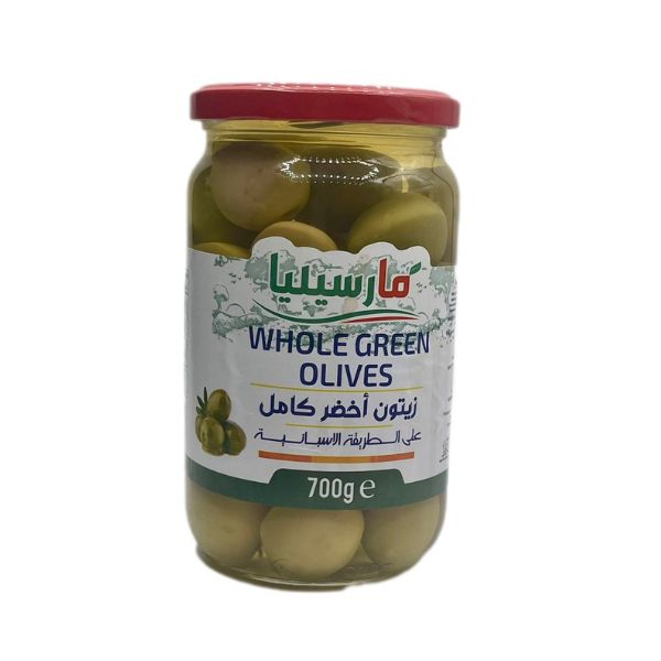 زيتون اخضر حب مارسيليا 700 جم