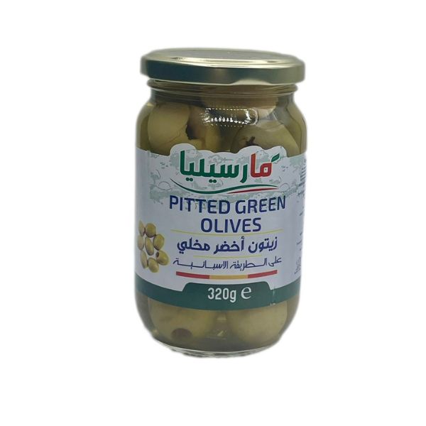 زيتون اخضر حب صغير مارسيليا 320 جم