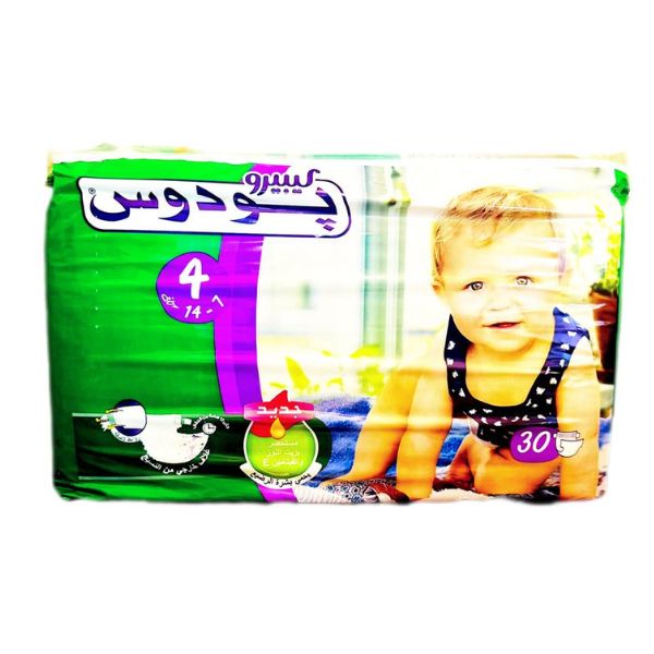 قطن اطفال بيدوس مقاس 4 * 30 قطعة