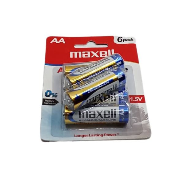 بطارية اصبع سداسي LR6 ماكسيل*6*AA