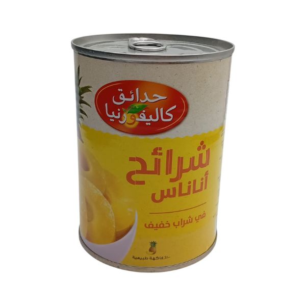 شرائح اناناس حدائق كاليفورنيا 565 جم