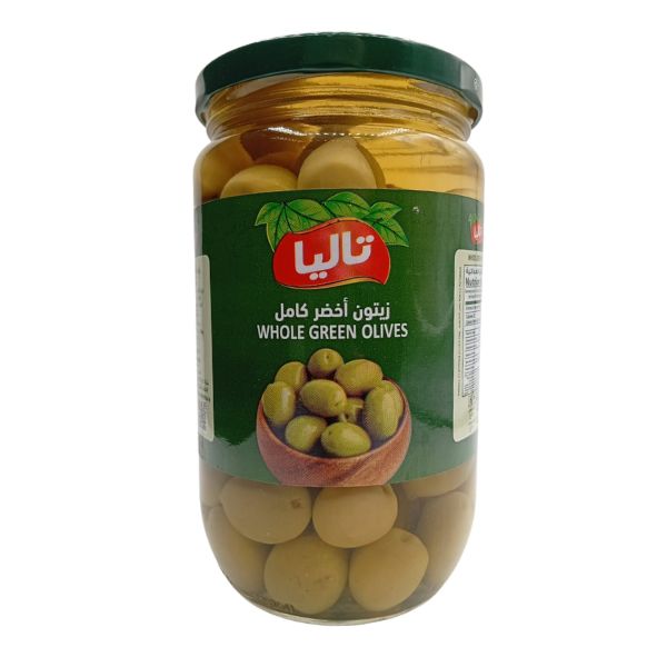 زيتون اخضر كامل تاليا 640 جم