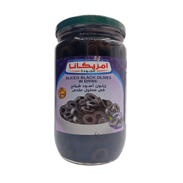 زيتون اسود شرائح امريكانا 370 جم